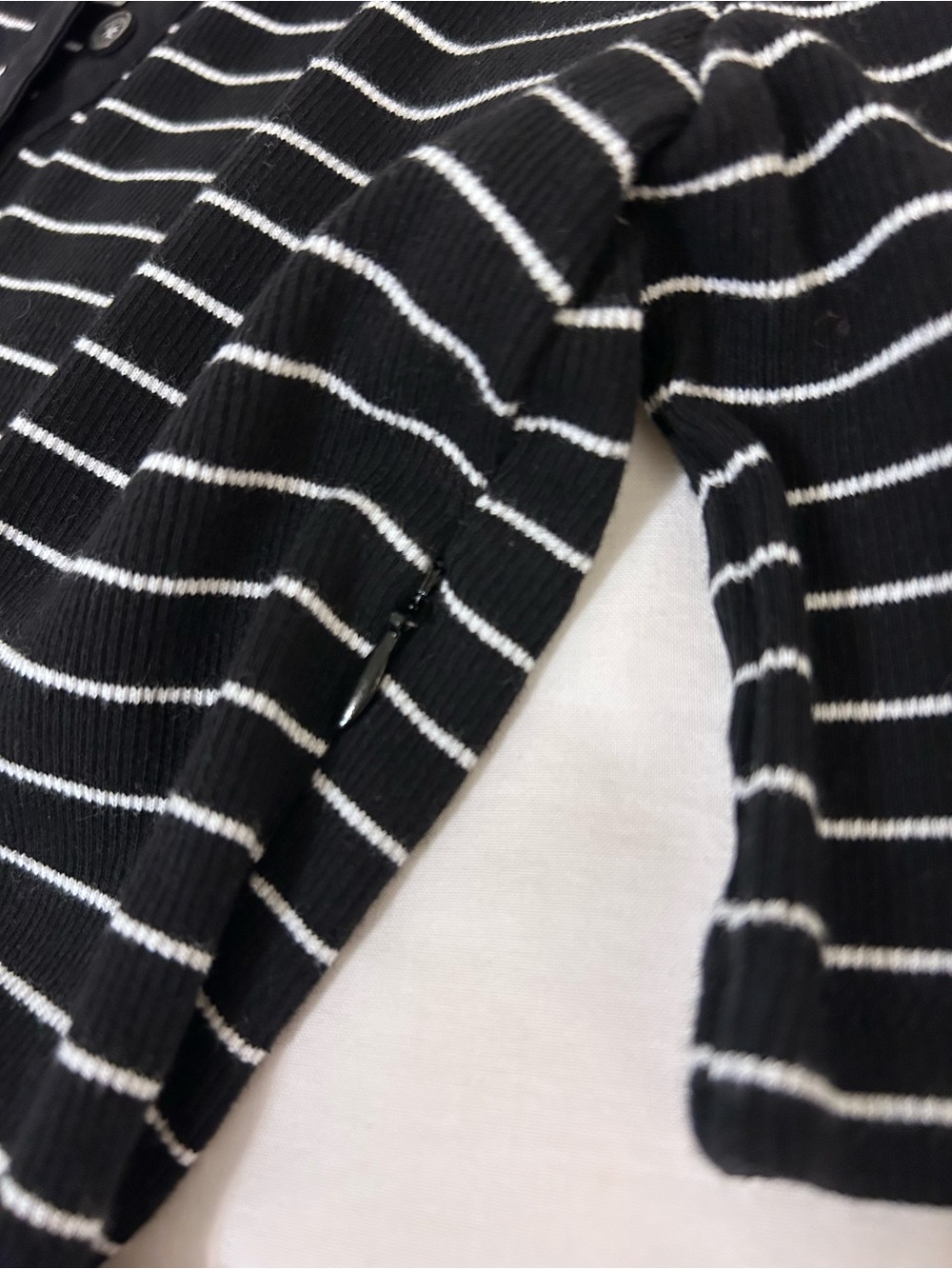 NWOT The Lucine Striped Pointelle-Knit Midi Dress by Elie Tahari, Size Small - Picture 6 of 10